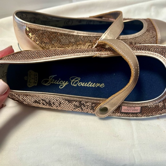 Juicy Couture Sequined Mary Jane Flats New size 8.5 - Picture 6 of 9